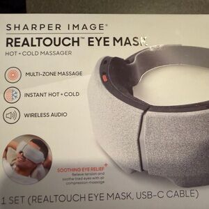 Sharper Image Silver Smart Eye Mask